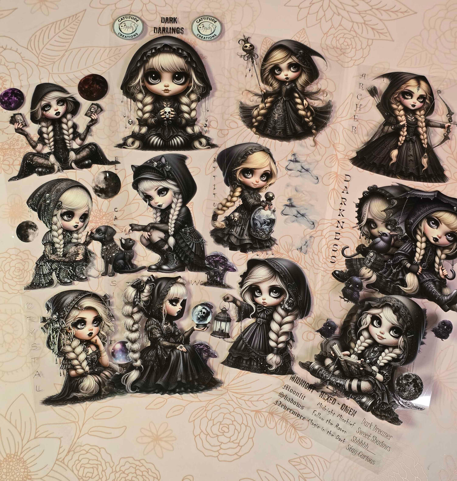 dark darlings 3rd launch 7cm x 100cm $6.00/loop