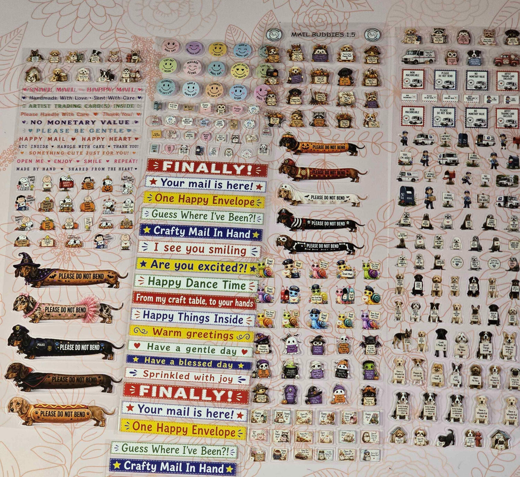 PRICE REDUCED!! mail buddies 1.5 3rd launch 7cm x 100cm $3.00/loop IMAGES ARE SMALL!! smaller than our liking