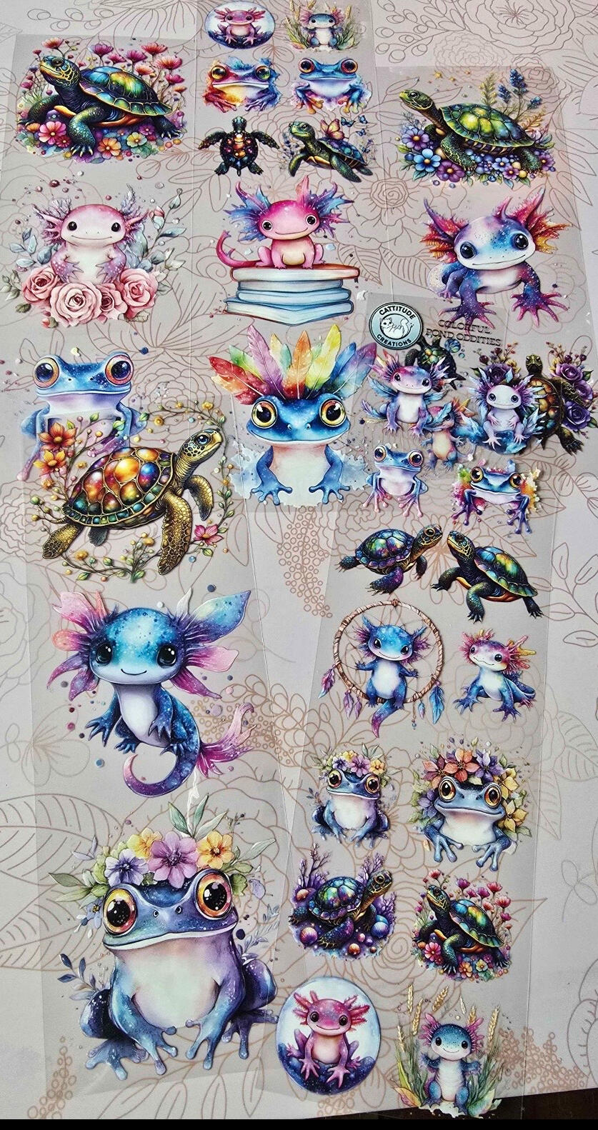 PRICE REDUCED! colorful pond oddities 2nd launch 7cm x 100cm $5.00/loop