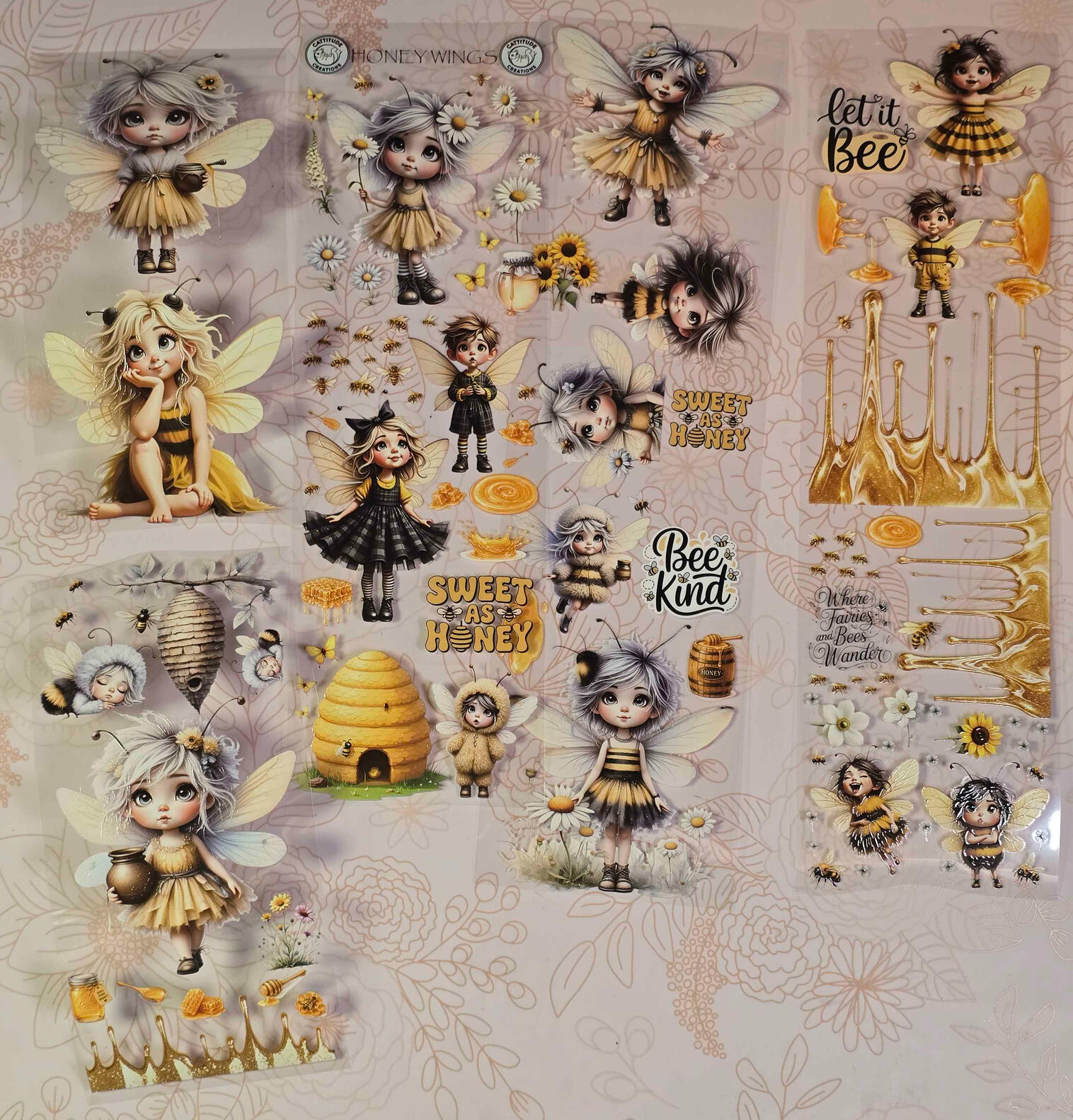 honey wings 3rd launch 7cm x 100cm $6.00/loop